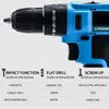 Schroevendraaiers 2021 New 48V Wireless Rechargeable Battery Cordless Electric Drill Hole Speed Variable Electrical Screwdriver Hand Driver Wrench