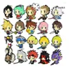 Chaveiros 2023 Chegada Final Fantasy Original Japonês Anime Bonecos de Borracha para Celular Alça de Chaveiro