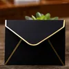 Embrulho para presente 50 unidades mini envelopes cartão para cartões personalizados casamento ou lugar preto