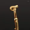 Brooches Vintage Gold Plated Sheep Head Scepter Sword Brooch Women's Coat Suit Lovers Accessories