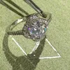 Kvinnor Wedding Ring Designer Diamond Ring Classic Sterling Silver Band Rings Luxury Jewets Jubileum Julpresent