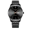 Wristwatches Top Male Clock Fashion Wristwatch Men's Watch Ultra-Thin Double Calendar Waterproof Casual Sport Watches For