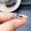 Cluster Rings Hexagon Alexandrite Engagement Ring Cut Gemstone June Birthstone Gift For Women Promise