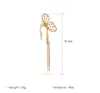 Charm Crystal Tassel Butterfly Single Ear Bone Clip Womens Frosty Long Pearl Oorbellen voor dames Meisjes Dames Design Gift Drop Deliver Otodx