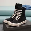 Designer Boots Womens Short Canvas Casual Fashion Mens Sports Shoes Leather Rubber Bottom High Top Lacing Thick Sole