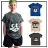 Sommar kortärmade t-shirts för pojkar och flickor all-Cotton Top for Children