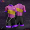 Jersey de cyclisme sets kafitt à rayures pour femmes vêtements cyclistes de sage-skin vers le sage-skin en forme 20D Gel Pad Roupa Ciclismo Feminina Bike Jumpsuit Kits Summer 230612