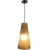Lámparas colgantes Tejido de ratán Lámpara de tubo largo Sala de té Restaurante Bar BB El Lámpara de noche E27 Decoración para el hogar