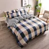 Conjuntos de Lençóis Conjunto de Lençóis de Cama Impressos Lençóis Xadrez Capas de Edredom 240x220 Conjuntos de Capas de Colcha Simples Duplo Queen King Roupas de Cama Z0612