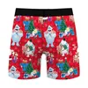 Caleçon Homme Ugly Christmas Boxers 3D Funny Reindeer Snowman Santa Snowflakes Imprimé Holiday Boxer Shorts Hilarious Xmas Briefs