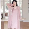 Women's Sleepwear Black Bride Nighty&robe Set Sexy Lace Spring Summer Kimono Nightgown Women Mesh Satin Bathrobe Gown Suit Lounge Wear