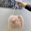 Bag Girl 2022 Autumn and Winter New South Korea Net Red Pearl Chain Hairy Tassel One Shoulder Underarm Bag Crossbody Bag Fashion 230613