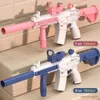 Песчаная игра в воду Fun Summer Gun Portable Automatic Sprinkler Electric Burst Burse Children's Beight Fighting Warfare Toy R230613