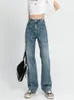 Kvinnors jeans goplus gröna lastbyxor kvinnors baggy hög midja flerfickade byxor pantalones ankos y sueltos mujer c60369