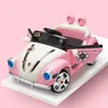 Auto da gioco elettrica a doppia unità per bambini Cute Princess Veicolo giocattolo per esterni a 4 ruote Giro in auto per bambini su Motocicletas