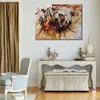 Abstract Cityscape Art on Canvas Kleizmers Painting Handmade for Dining Room