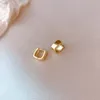 Stud Earrings 2023 Fashion Round Metal Women Classic Simple Small Cute Female Jewelry