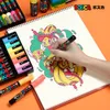 Markers POSCA Marker Pen Set PC-1M PC-3M PC-5M POP Advertising Poster Graffiti Note Pen Painting Hand-painted 230612