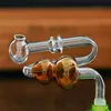 Glazen rookpijpen Fabricage Handgeblazen bongs Charge Hulu Glass Curved Boiler