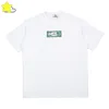 Mannen T-shirts High Street Bankbiljet Afdrukken Tee Terug Kleine Geborduurde LOGO Vetements Shirt Mannen Vrouwen Katoenen Top Zwart Wit