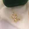 Kolczyki do stadniny Pojazd błyszczące kryształowy projekt Bownot Naturalne słodkowodne perłowe 14 -krotnie złota biżuteria dla kobiet bez zanikania