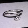 Nieuwe Lucky Evil Eye Ring 925 Sterling Zilveren Ring Zirkoon Hanger Dames Sieraden Mode Luxe Dames Ring Verlovingsring