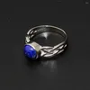 Cluster Rings 925 Sterling Silver Movie Jewelry Cosplay The Vampire Diaries Elena Gilbert Inspired Daylight Ring With Lapis Lazuli Stone