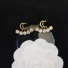 Urok Top Vintage Kopia Klasyczne kolczyki kolczyki Projektowanie studiów Charm Women Diamonds Star Party Wedding Rhinestone Birthday Gift Luksusowa klasyczna marka European Ameri