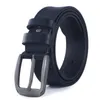 Belts Anpudusen Alloy Men's Leather Pin Buckle Genuine Jeans Belt Fashion Business Cow Quality Men Male