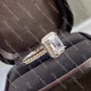 مصمم الخاتم المرأة الماس أزياء الفاخرة 925 الجنيه الاسترليني خاتم الزواج الفضي هدية مجوهرات عالي الجودة للذكرى السنوية