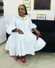 Ubranie etniczne Summer African Diamond Sukienka dla kobiet Elegancka dama puff rękawa wieczorowe sukienki xxl-5xl swobodne stroje 230613