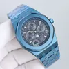 Księżycowa faza zegarek automatyczny mechaniczny 5134 Ruch Watche 41 mm Wszystkie tarcze Wodoodporne Sapphire Wodoodporne pływanie 904L Stal nierdzewna Montre de Luxe