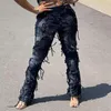 Pantalon femme mode cravate teint gland Punk Grunge droit taille haute pantalon femmes Vintage mince élastique casual Y2K Streetwear