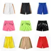 2023 heren palmen shorts dames ontwerpers korte broek brief afdrukken strip singels casual vijfpunts kleding zomer Strand kleding crf