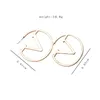 Famous Women Hoop Earrings 18K Gold Plated Luxury Brand Designers Round V Letters Stud Clip Chain Big Circle Geometric Earrings Wedding Christmas Holiday Gifts