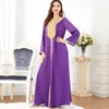 エスニック服eid abaya kaftan dubaiイスラム教徒のラマダンドレスゆるいローブアバヤ