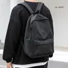 Mochila masculina de lona para escola Tendência da moda estudante do ensino médio Lazer intermediário