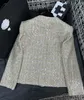 女性用ジャケットデザイナーデザイン2023 Spring/Suer New Ampagne Beaded Fabric Fashion Versatile Short Coat ojxi