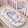 Rails de lit 3 pièces lit de bébé portable avec oreiller couette berceau ensemble de literie pour bébé garçon né nid infantile dormir lits de voyage berceau pare-chocs 230612