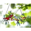 Decorações de jardim painel de pássaro colorido decoração de parede pendurado na janela pássaros arte pingentes decoração de casa artesanato presentes do dia das mães R230613