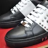 Designer Luxury plein Classic Sneaker PP Skull Printed Casual Low Platform Shoes Mens Outdoor Run Zapatos Baskeball Shoe