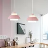 Lámparas colgantes, luces LED nórdicas, platillo volador macarrón minimalista Industrial, colgante para sala de estar, dormitorio, accesorios de comedor