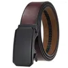 Bälten Plyesxale 2023 Mens Good Leather Belt Retro Casual Real Cowhide High Quality Metal Buckle Ratchet för Man B976