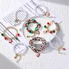 Ketting Armbanden Bedels voor Vrouwen Dames Kralen Trendy Bohemen Parel Sieraden Zomer 2023 Nieuwe Kerst Hanger Goud Kleur