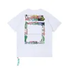 Offes Projektant Sens Mens and Women Lose Tes Tops Man Casual Street Graffiti Shirt Bluza męska