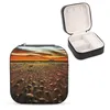 حقائب المجوهرات تعمل في صندوق تخزين Paddock Long Portable Pu Leather Organizer Case Case John Murray Artist Acrylic