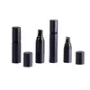 Frascos de bomba de spray AS vazios de plástico fosco preto Airless 15ml 30ml 50ml Dispensador para líquido cosmético/loção Mqbmr