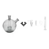 6 in 1 glass spherical hookah set new Designer High quality glass water pipe With five accessories