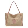 Дизайнерская сумка триомфа соломенная сумка дамы роскошная сумочка летняя пляжная сумка большая мощность пригородная сумка для плеча сплетен