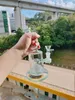 8.5インチ黒ガラスの水のボンズHookahsインラインバードブリッジPercパーコレーター14mmのボウル